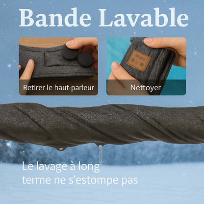 SnowBand™ - Bandeau Thermique Bluetooth pour Sports d’Hiver